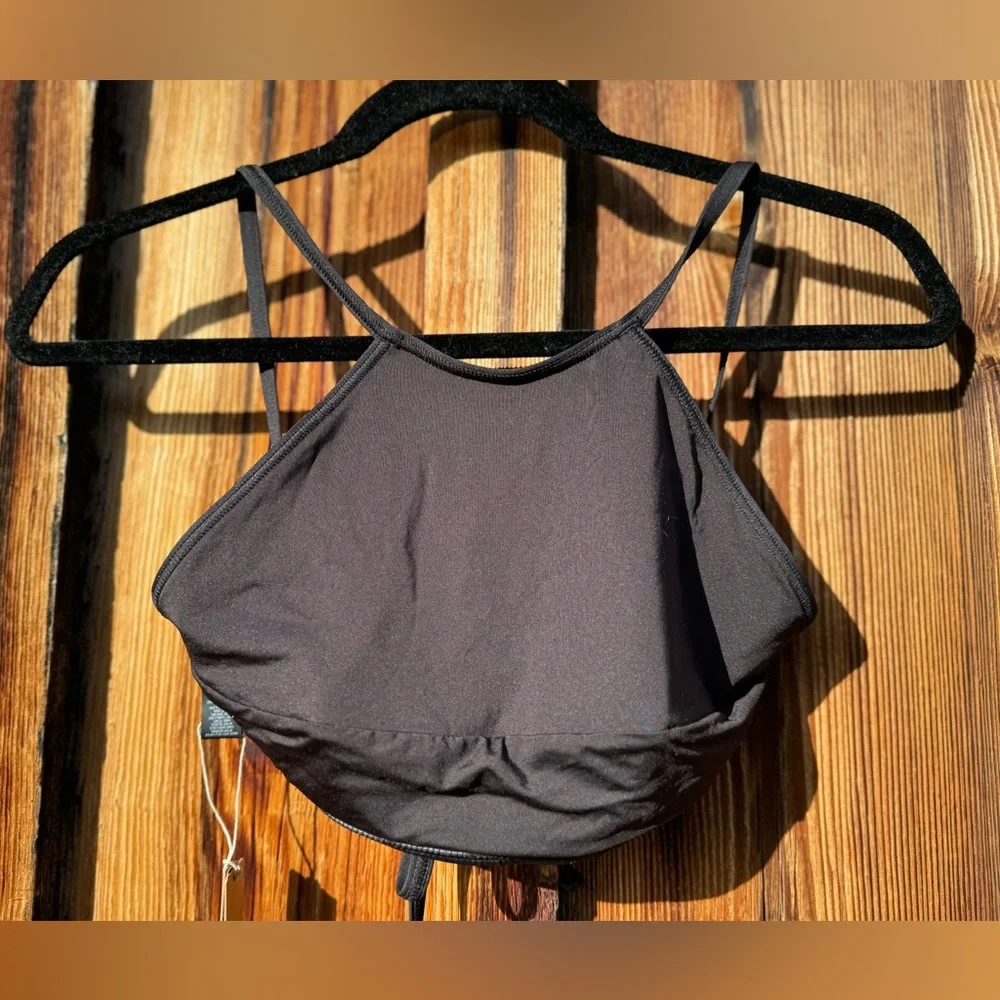 Skims NWT black halter suit